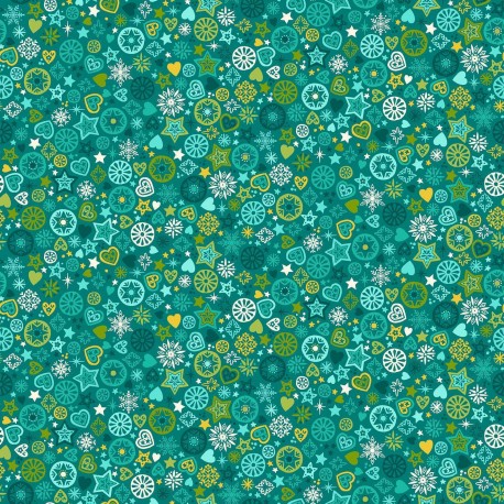 Bright Motifs Teal